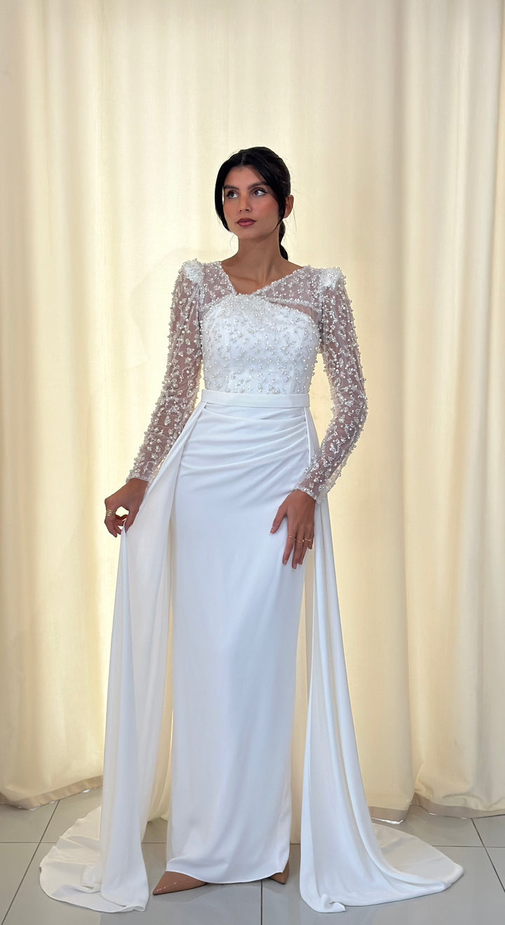 robe de mariée longue blanc