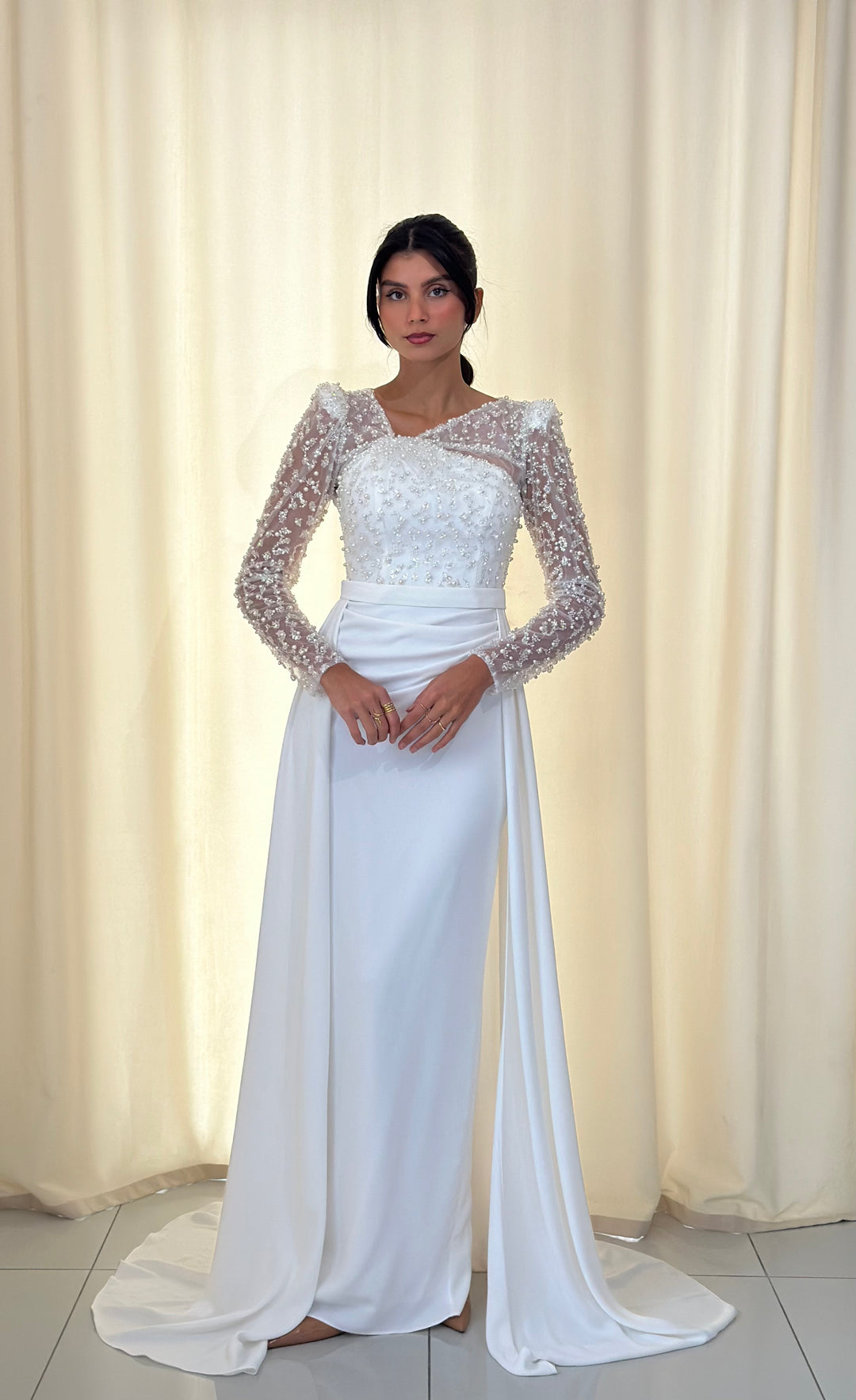 robe de mariée longue blanc
