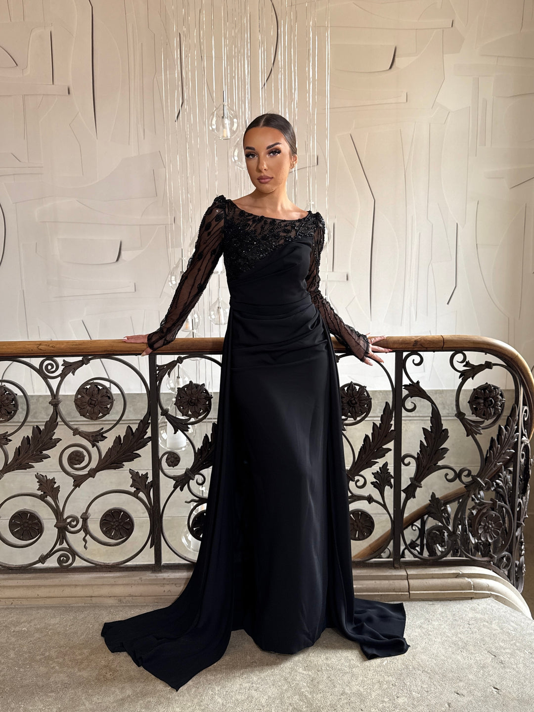 Robe de soirée élégante noir