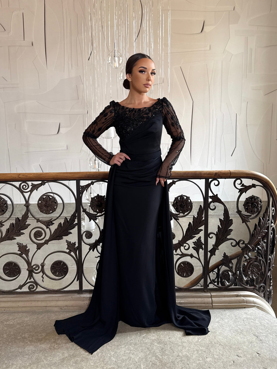 Robe de soirée élégante noir