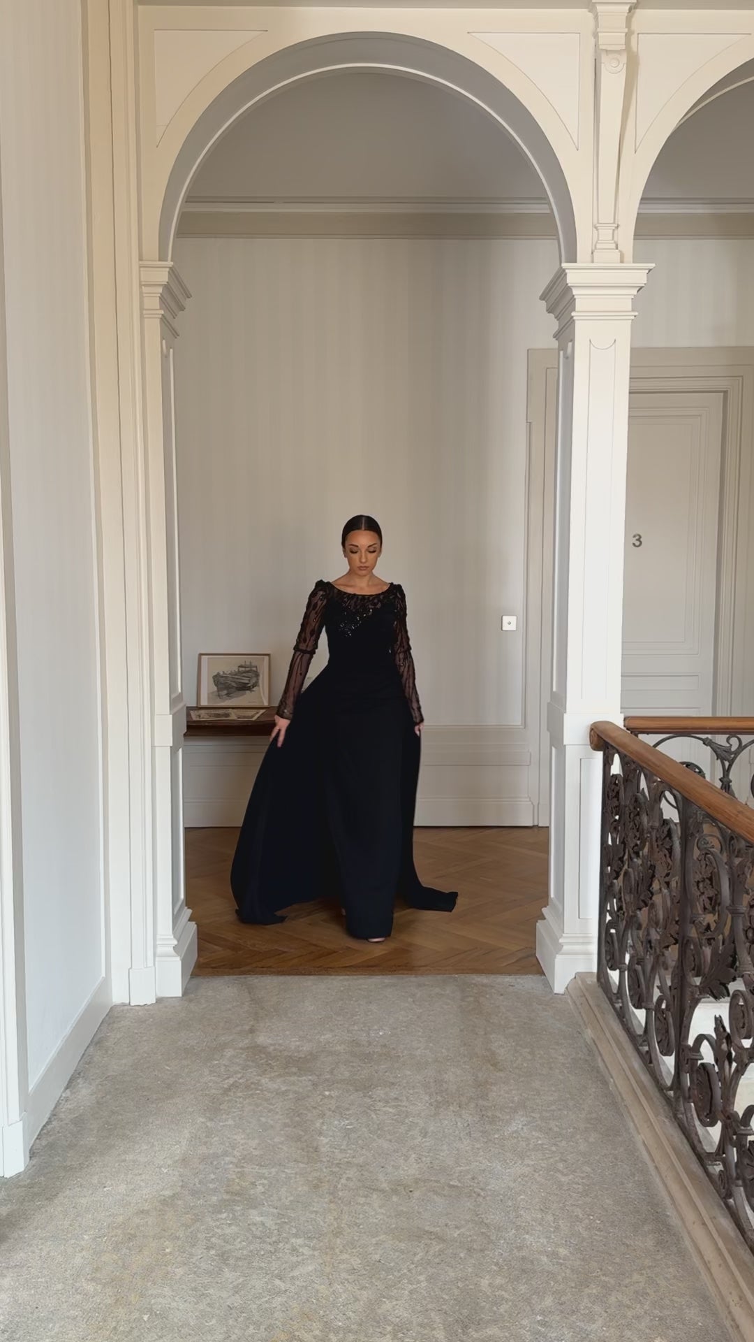 Robe de soirée élégante noir