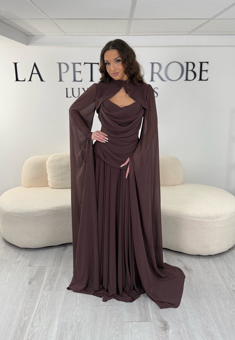 Robe de soirée marron - Capucine LaPetiteRobe