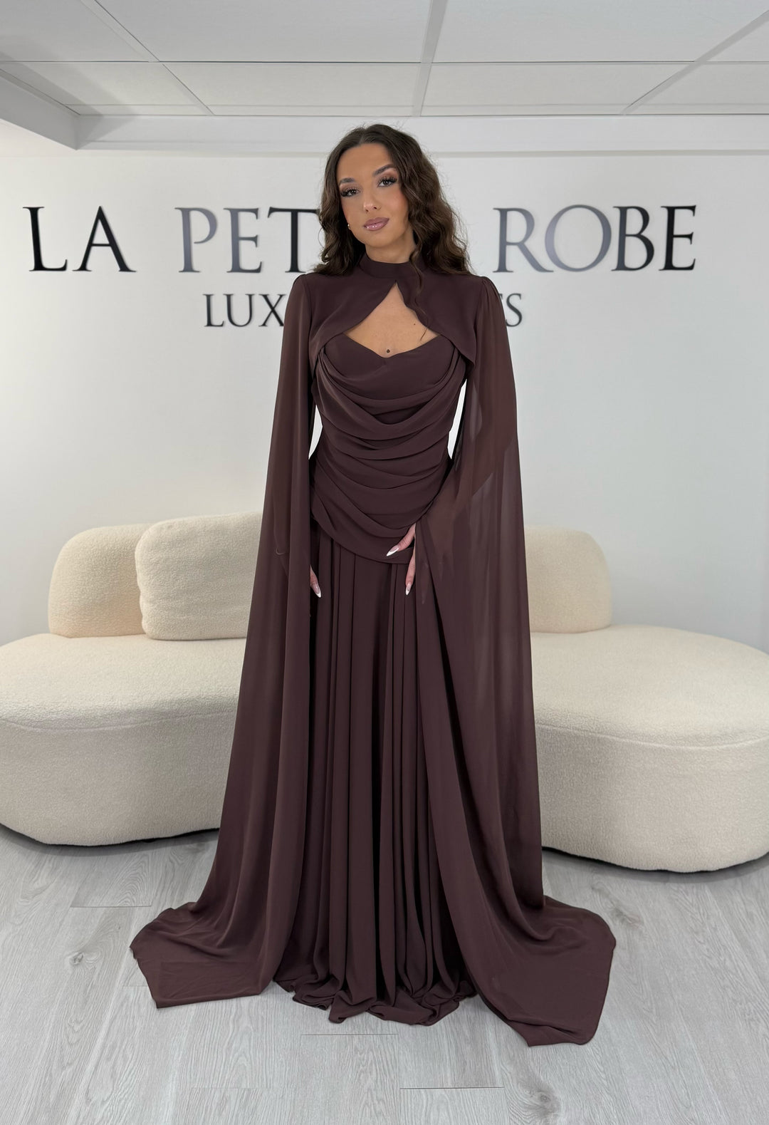 Robe de soirée marron - Capucine LaPetiteRobe