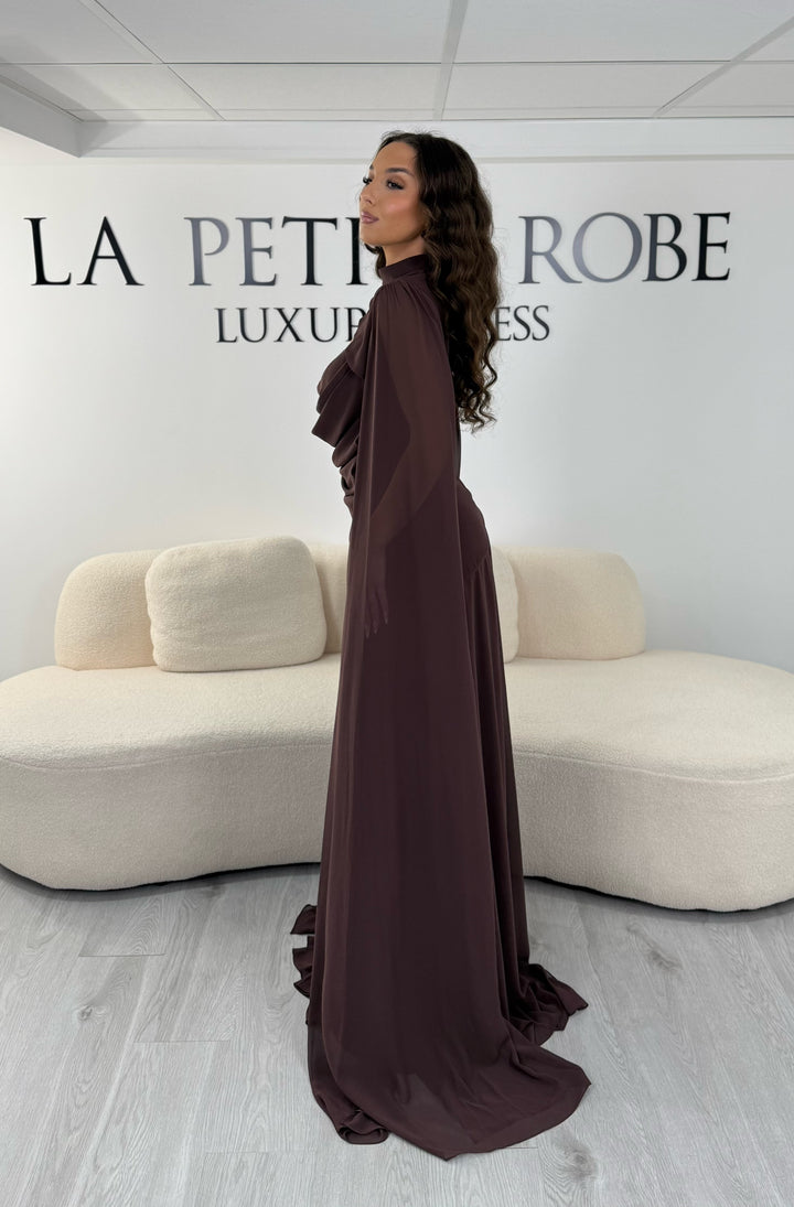 Robe de soirée marron - Capucine LaPetiteRobe