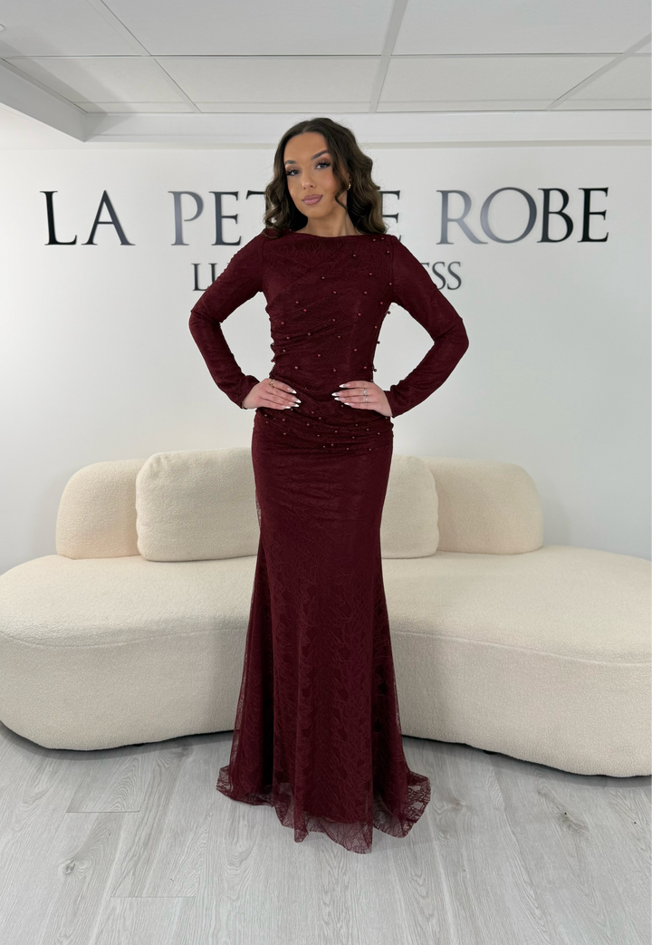 Robe de soirée bordeaux - Pelin LaPetiteRobe