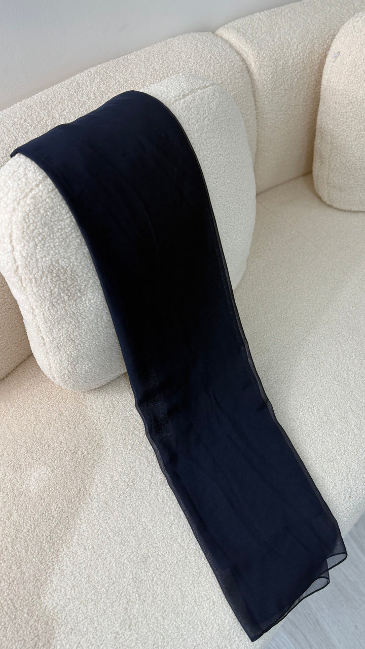 Voile bleu marine - Mousseline LaPetiteRobe