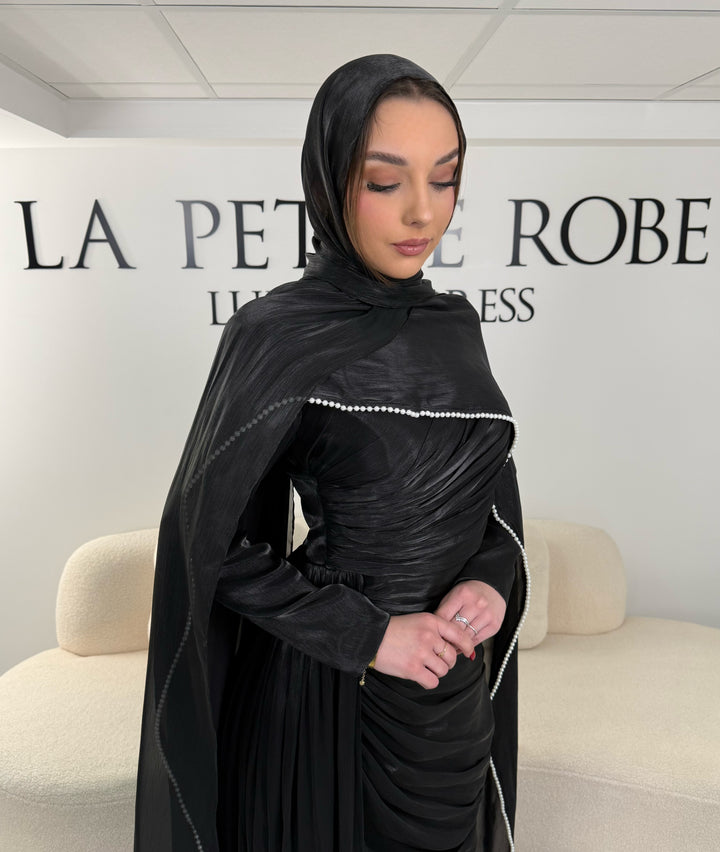 Voile noire - Mousseline brillante LaPetiteRobe