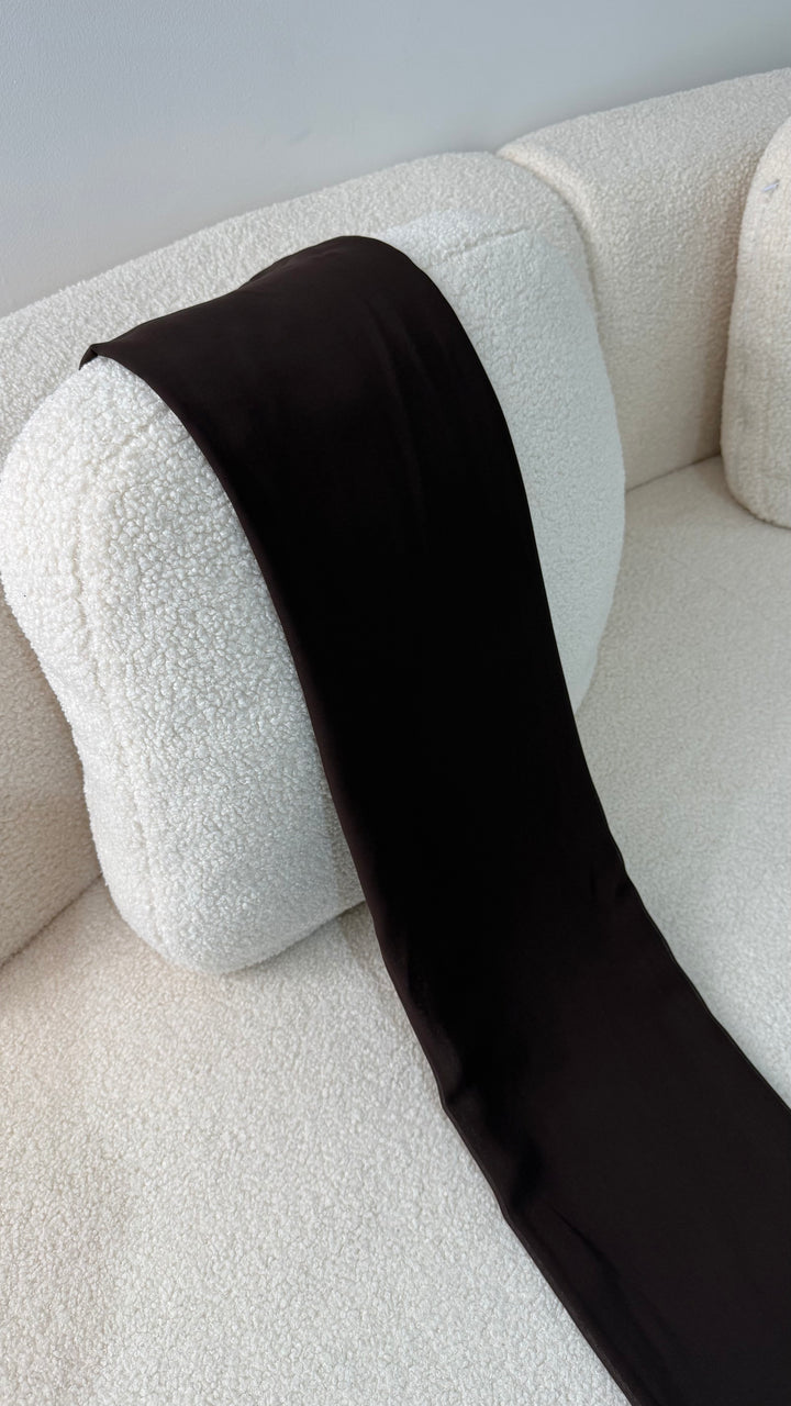 Voile marron - Mousseline LaPetiteRobe