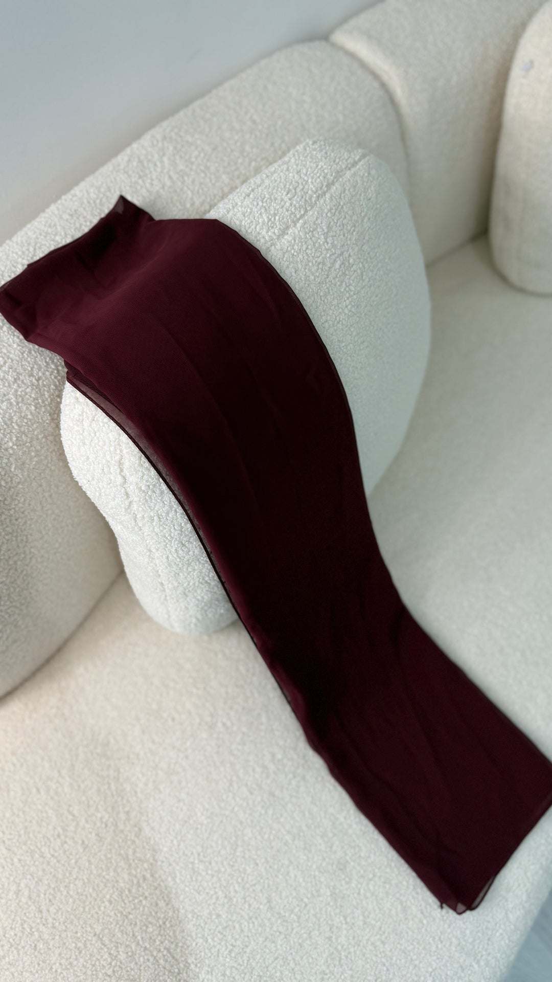 Voile bordeaux - Mousseline LaPetiteRobe