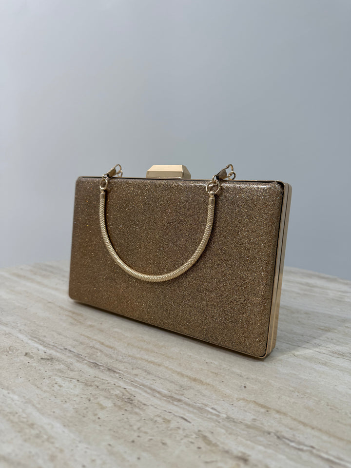 Pochette de soirée dorée élégante LaPetiteRobe