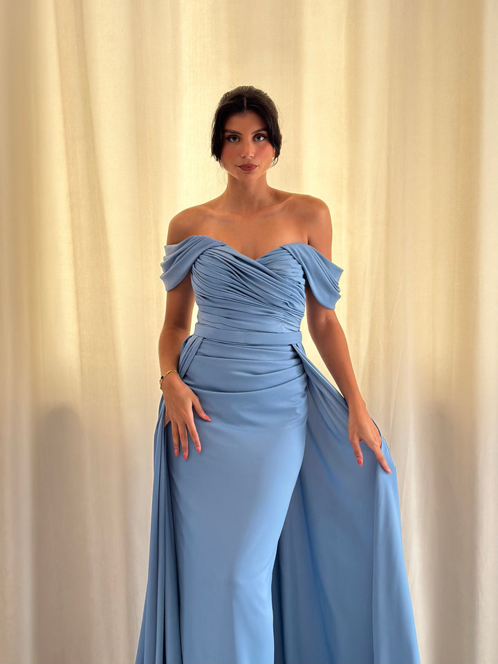 Robe de soirée bleu