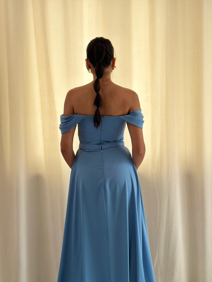 Robe de soirée bleu