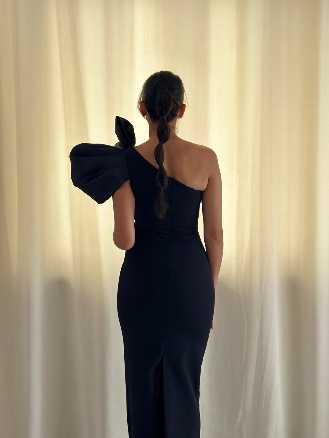 Robe de soirée noir sans manche