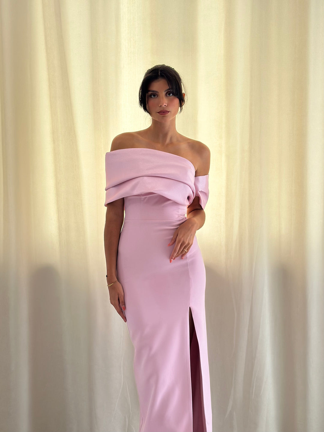 Robe de soirée rose