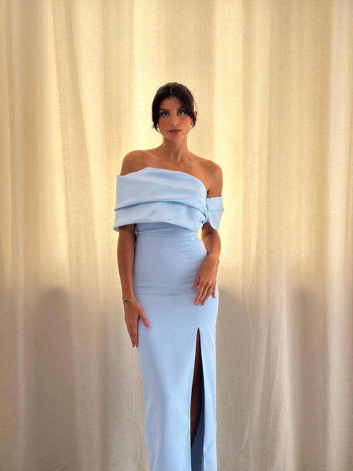 Robe de soirée bleu