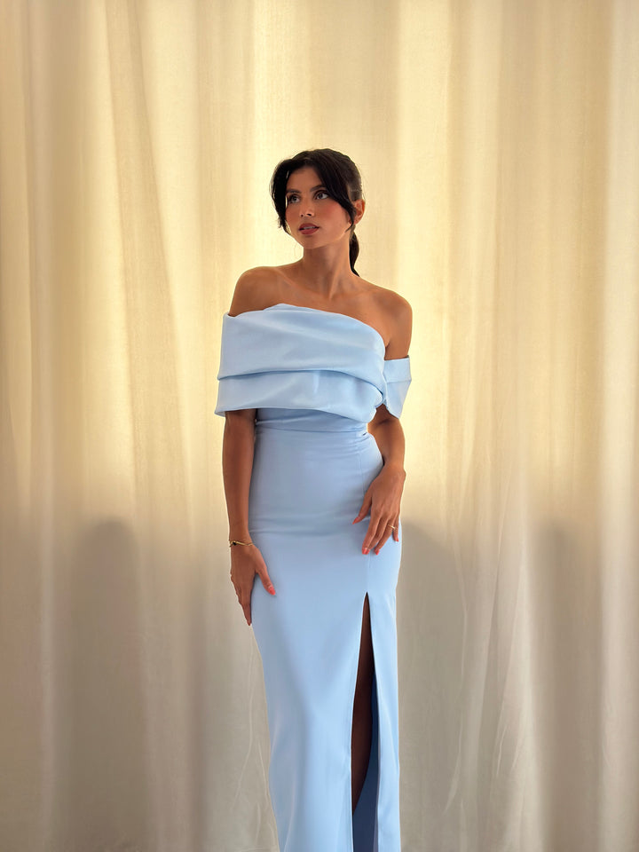 Robe de soirée bleu