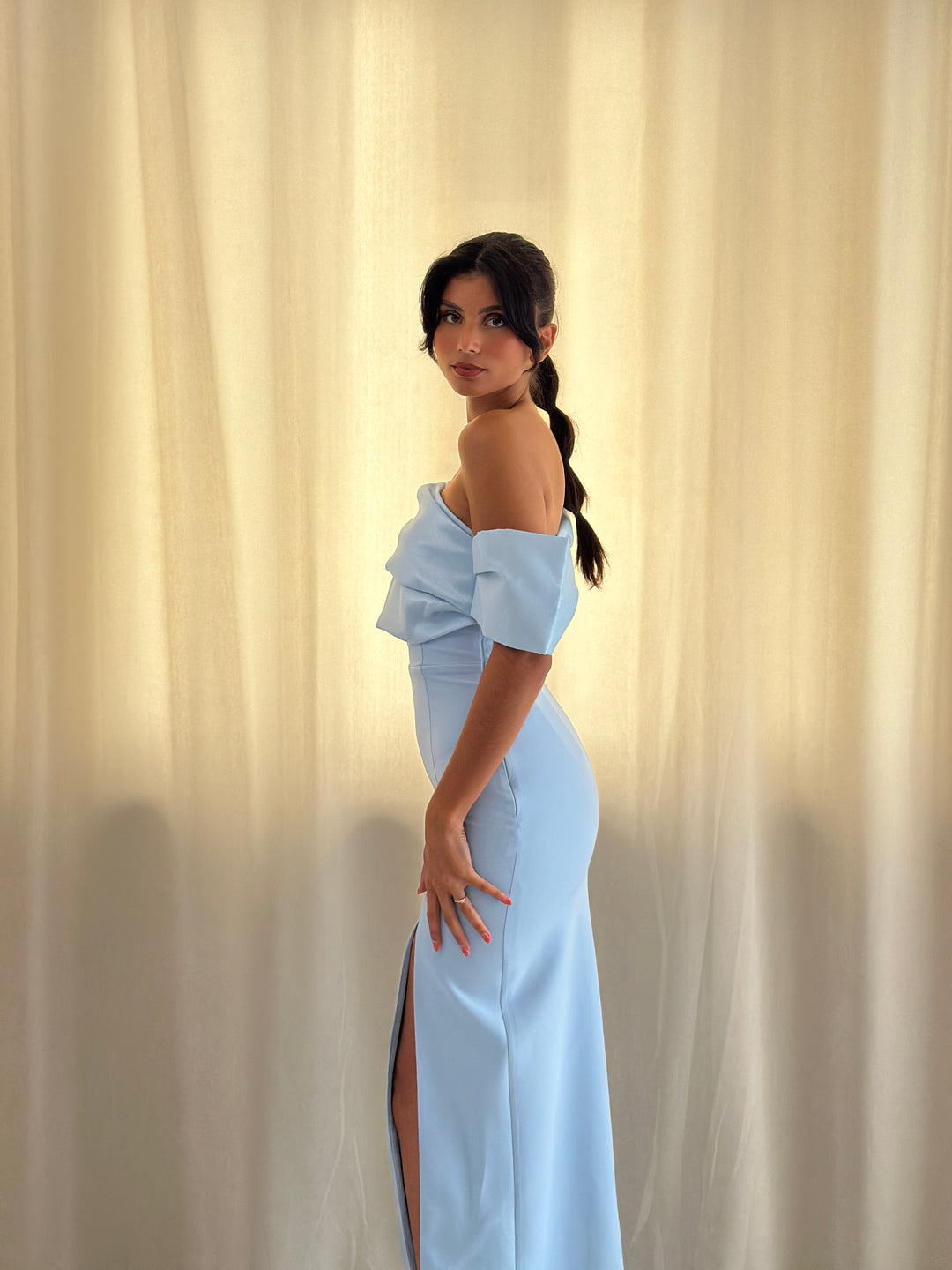 Robe de soirée bleu