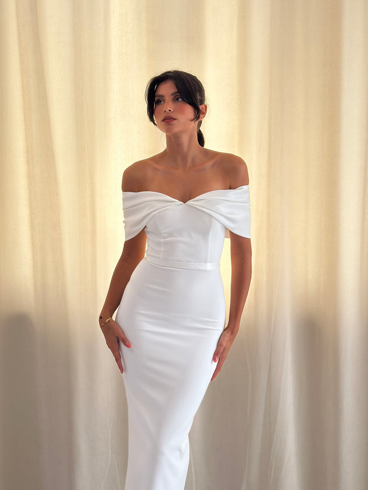 Robe de cérémonie blanche
