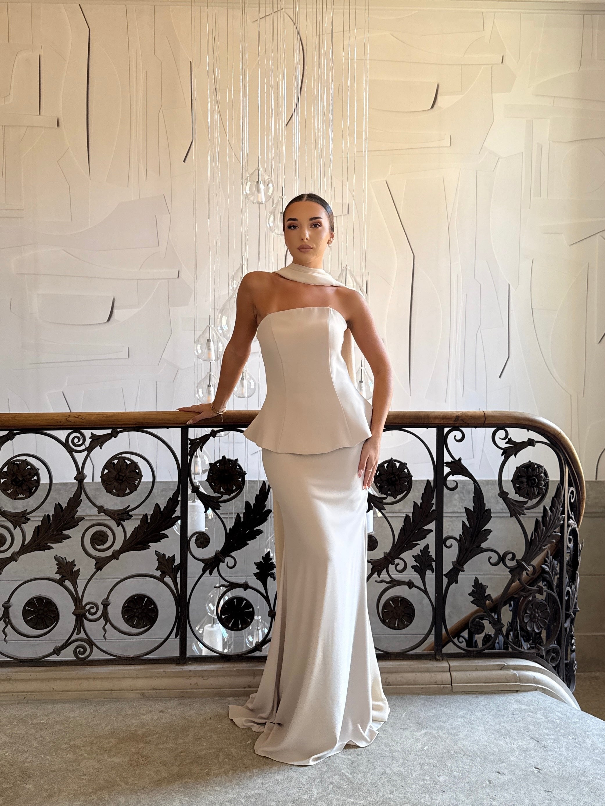 Robe de soirée élégante beige - Adela - LaPetiteRobe