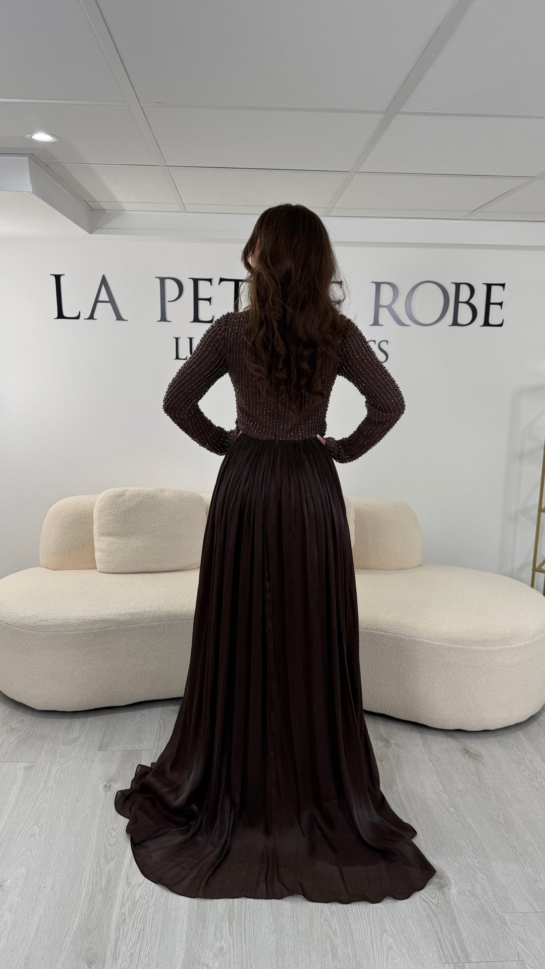 Robe de soirée marron - Mia LaPetiteRobe