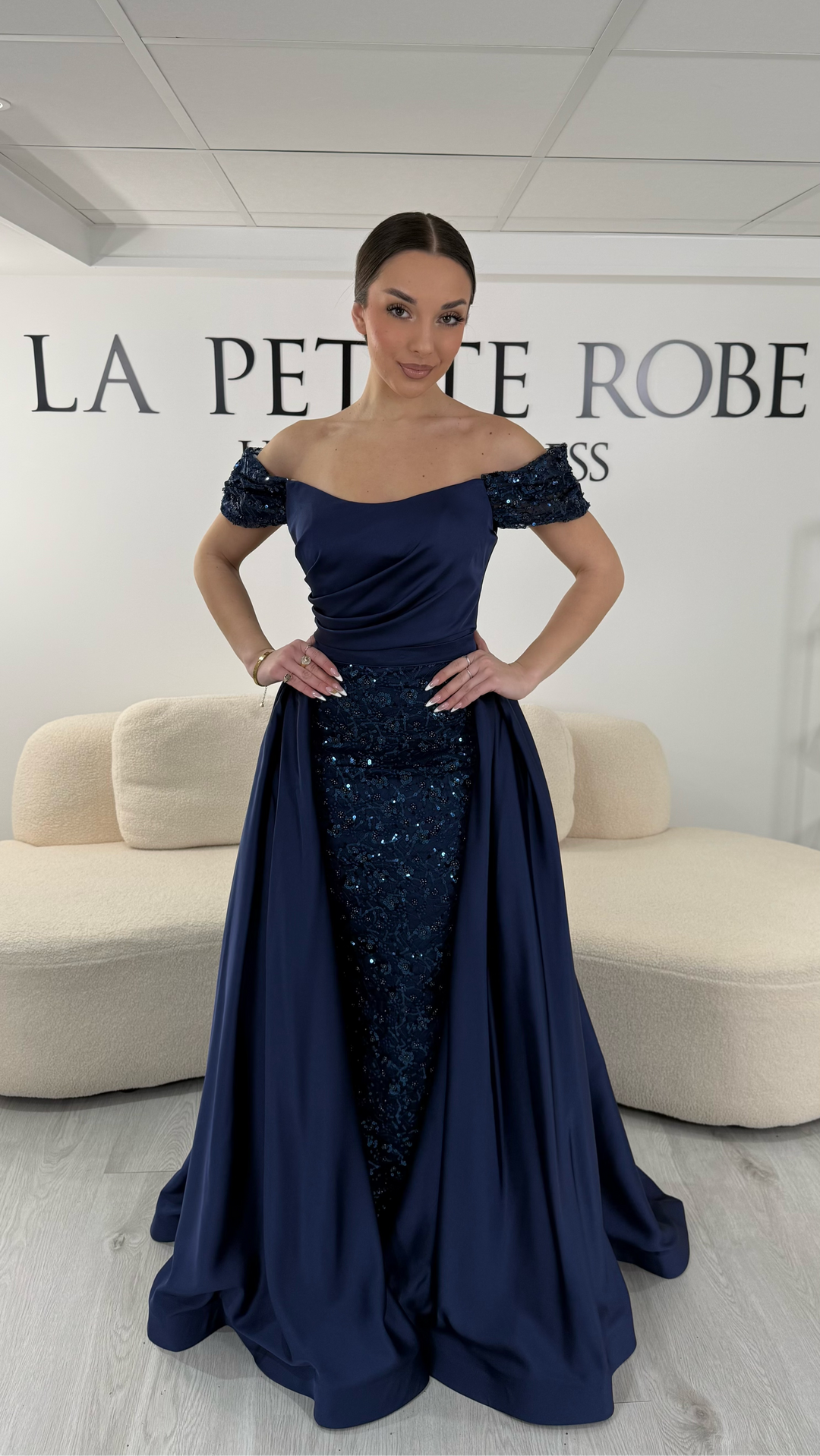 Robe De Soir e Bleu Marine l gante LaPetiteRobe robe-de-soir-e-bleu-marine-l-gante-lapetiterobe