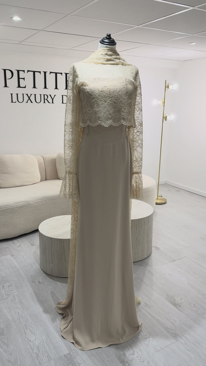 Robe de soirée beige - Bella