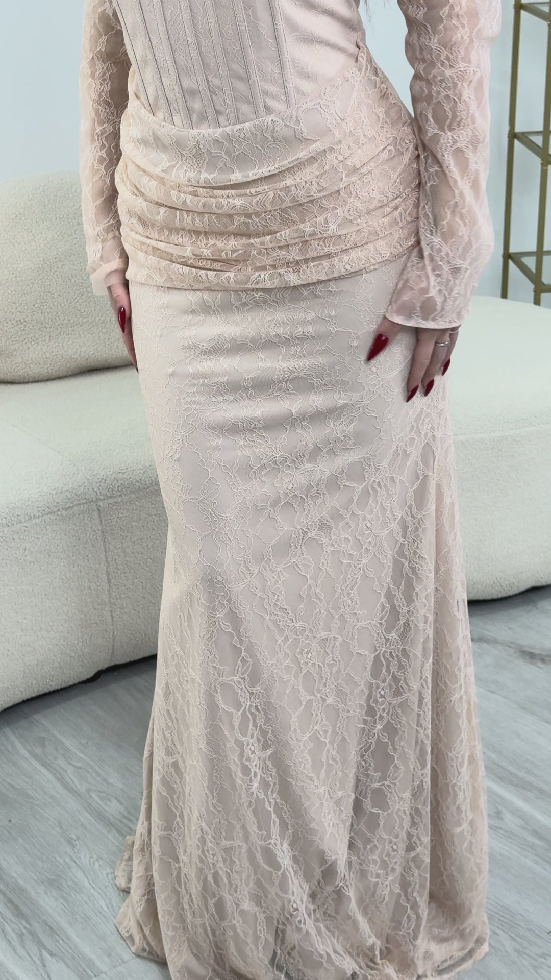 Robe de soirée rose - Oya