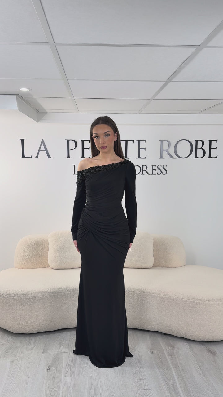 Robe de soirée noire - Liyana