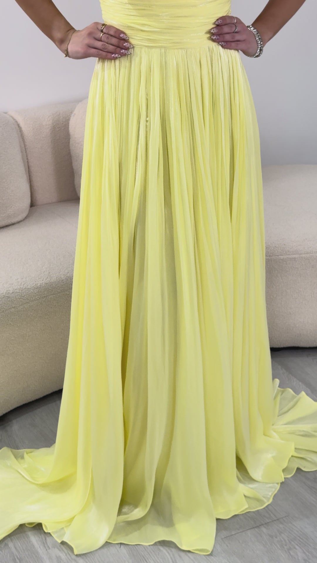 Robe de soirée jaune - Lisena