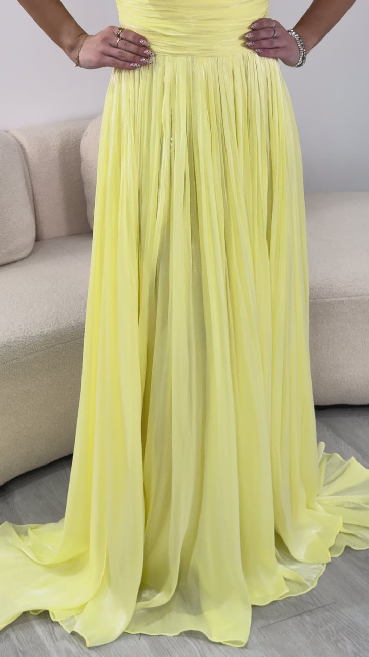 Robe de soirée jaune - Lisena