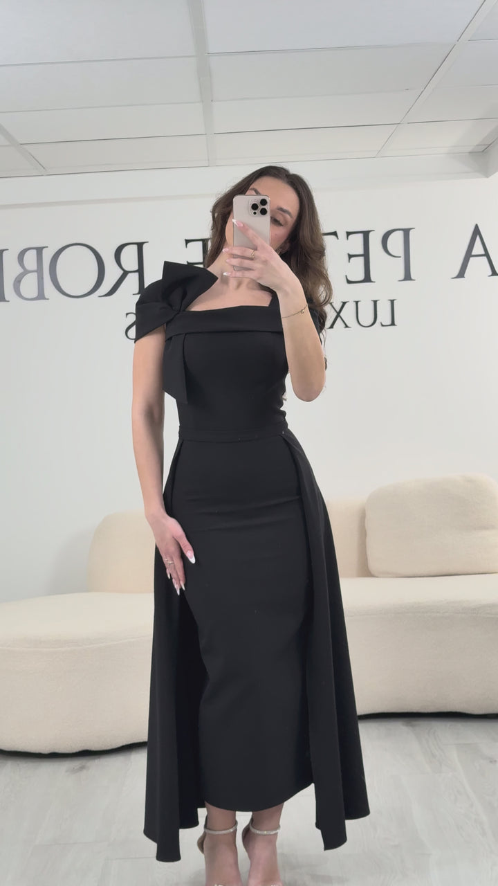 Sort aftenkjole - Firuze