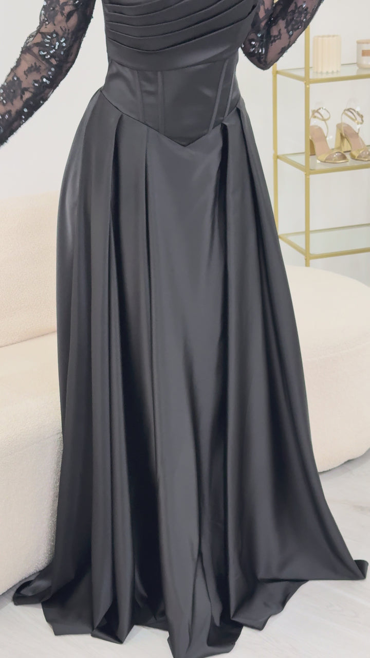 Vestido de noite preto - Efnan