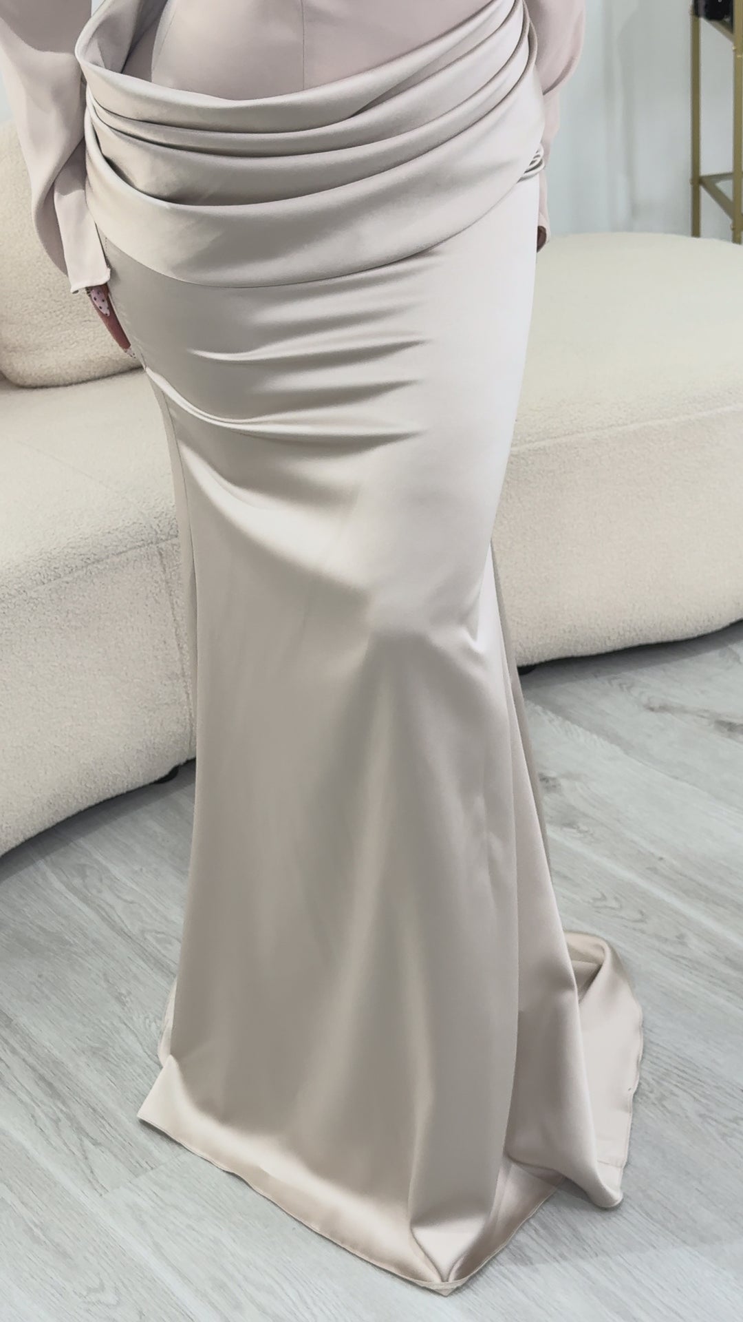 Robe de soirée beige - Kamila