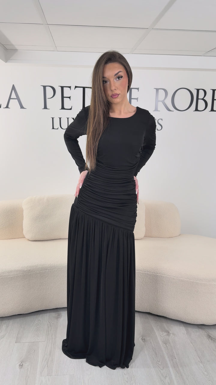 Robe de soirée noire - Yara