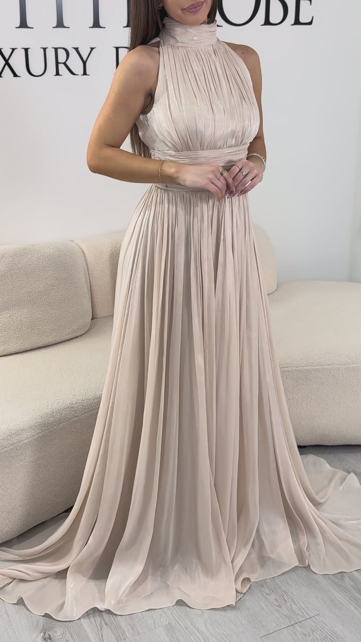 Beiges Abendkleid - Lisena