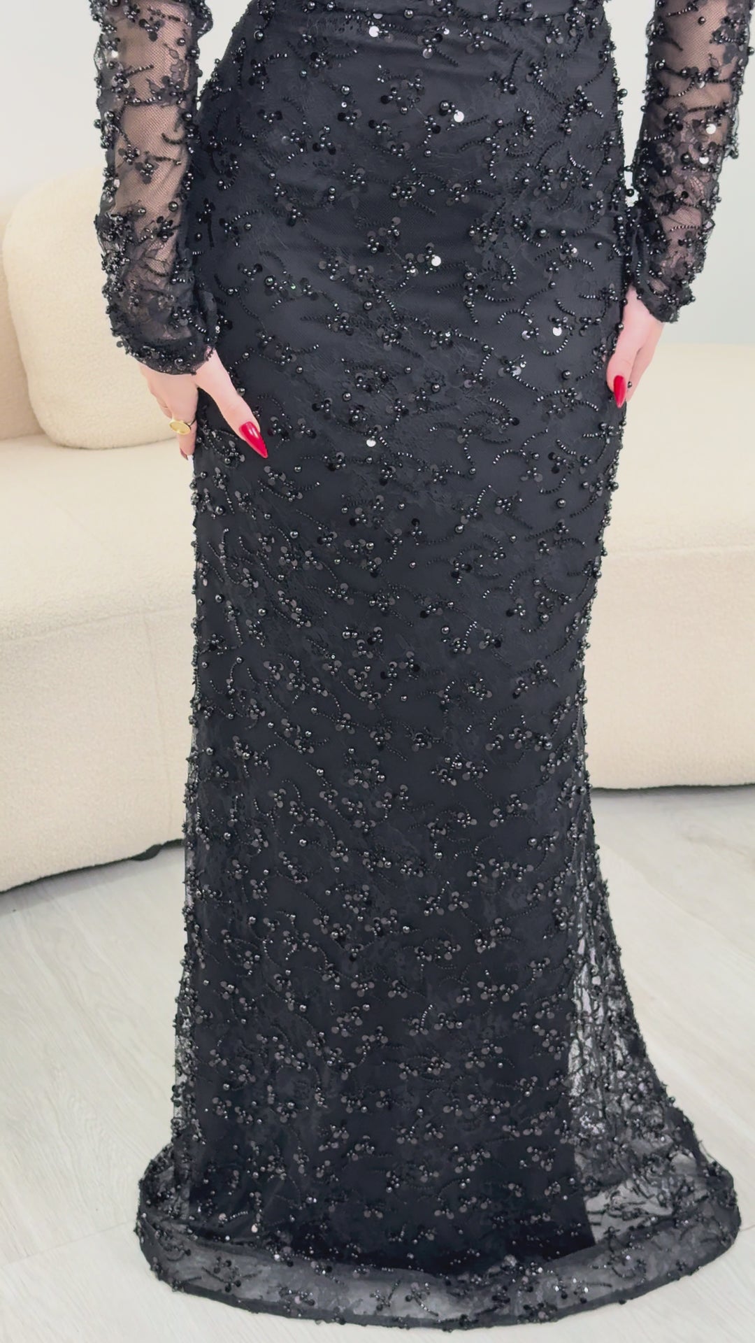 فستان سهرة أسود - ديلان