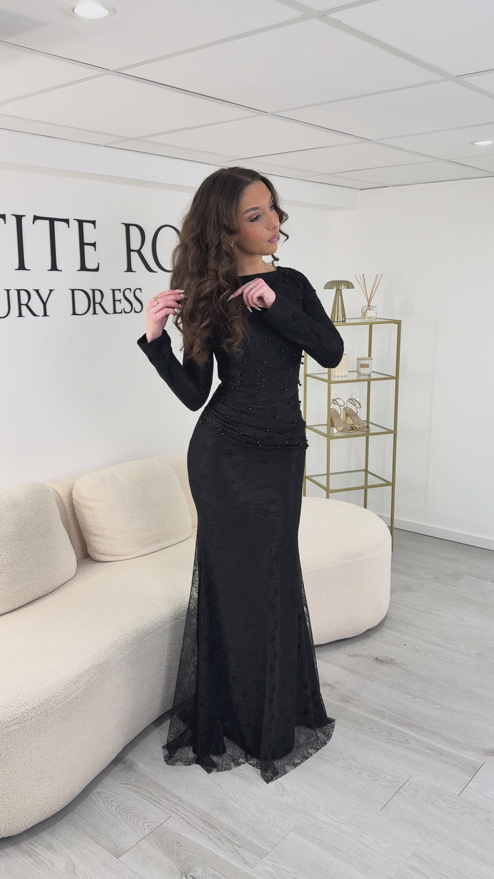 Siyah Abiye Elbise - Pelin