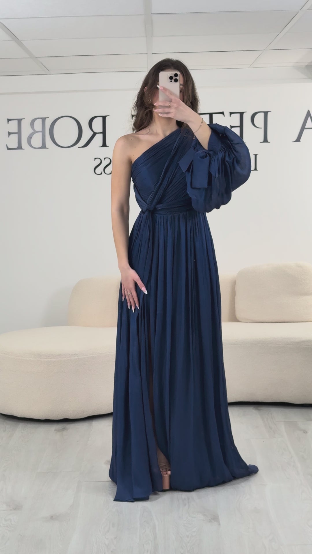 Abito da sera blu navy - Paola
