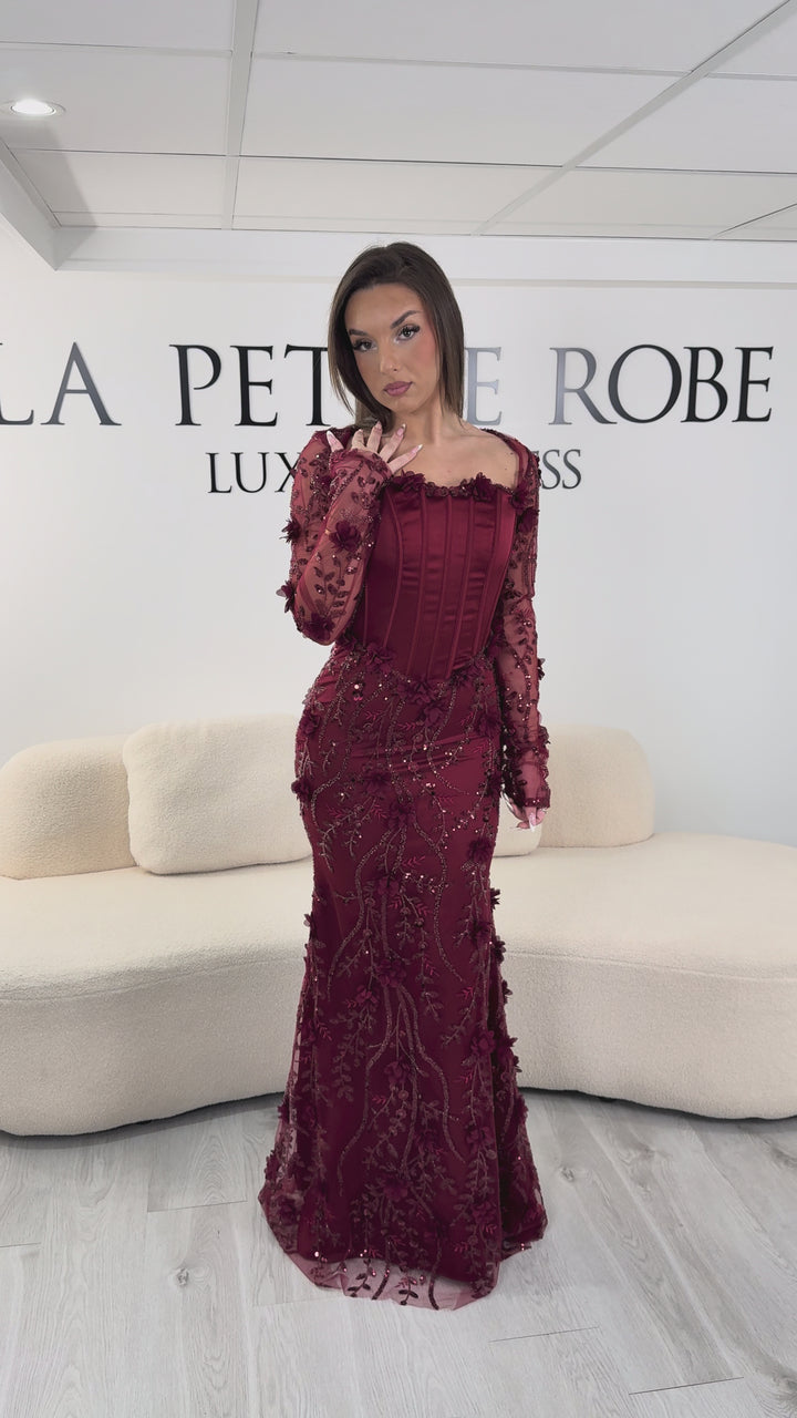 Bourgogne aftenkjole - Iyal