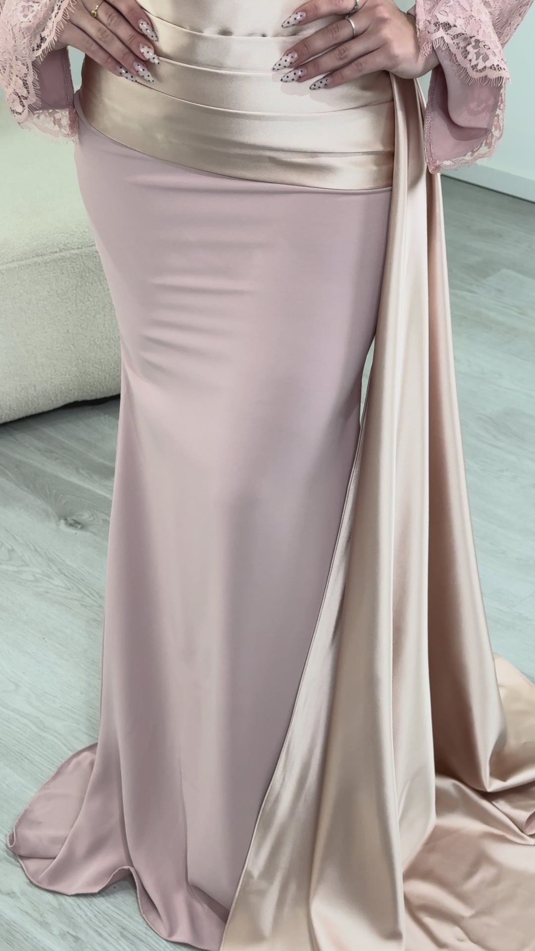 Robe de soirée rose - Elina