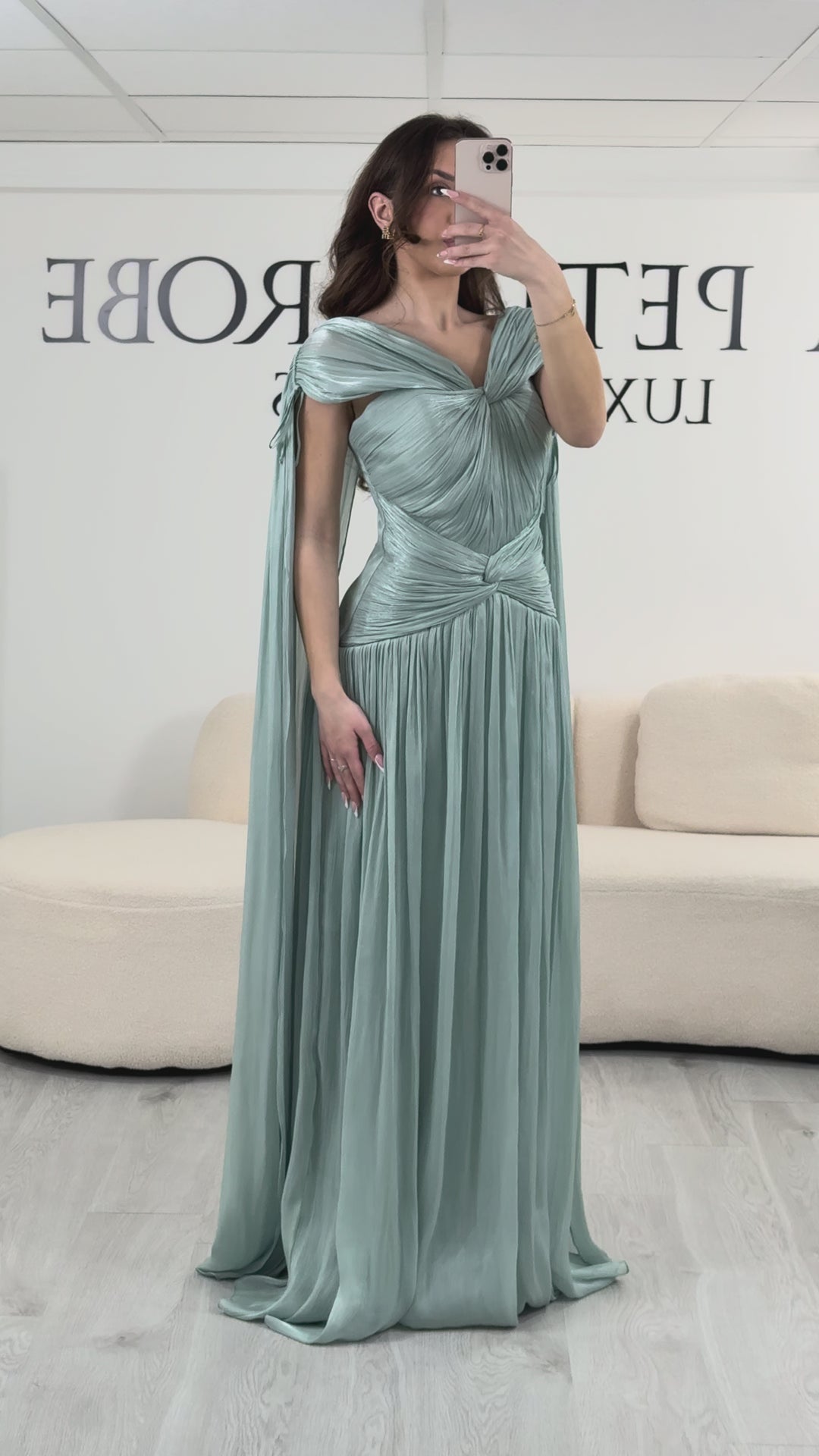 Abito da sera verde acqua - Ornella