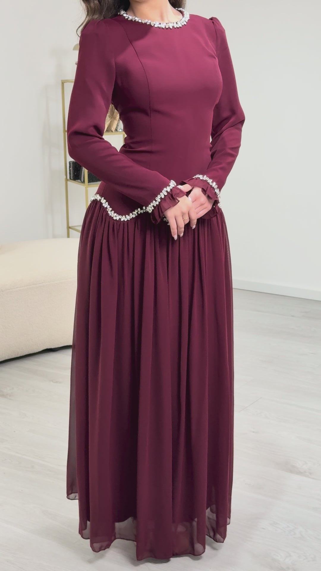 Bescheidenes braunes Kleid - Masal Marron