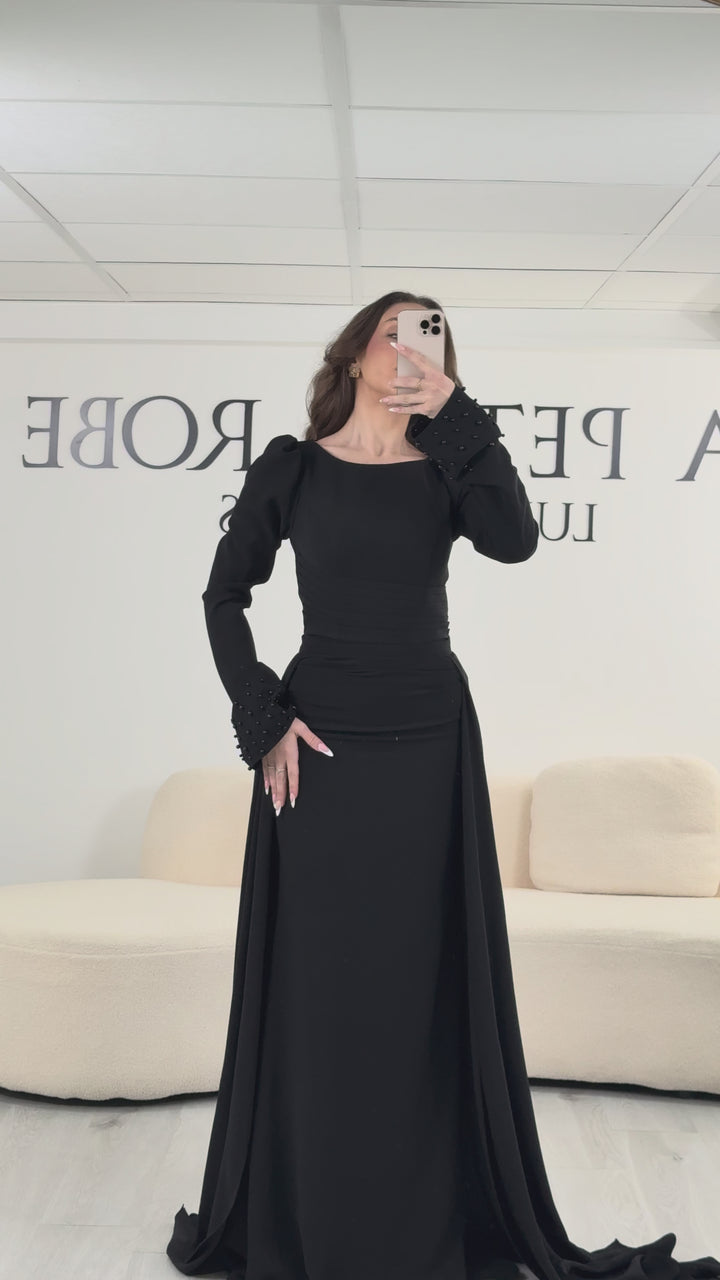 Black evening dress - Asena